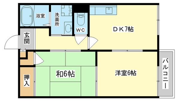 ハイツアシーネの物件間取画像